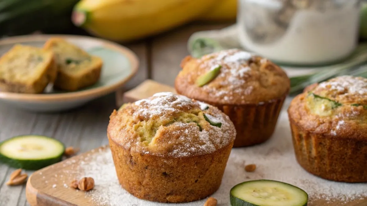 Banana Zucchini Muffins